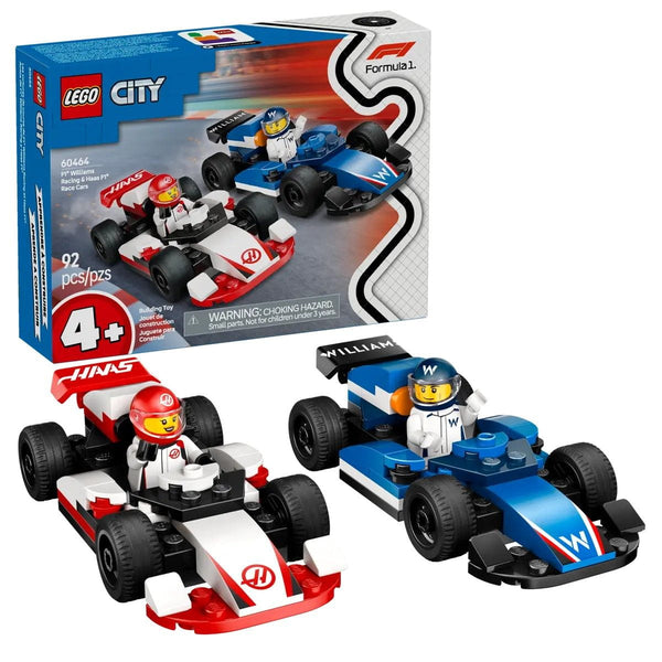 F1 Williams Racing & Haas F1 Race Cars LEGO City 60464