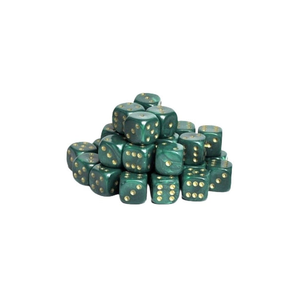 Pearl Battle Dice 25x Greenskins 12mm