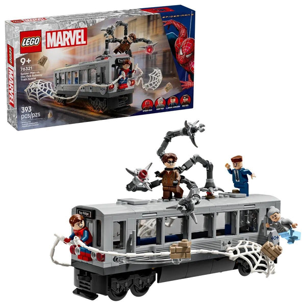 Spider-Man vs. Doc Ock Subway Train Scene LEGO Marvel 76321
