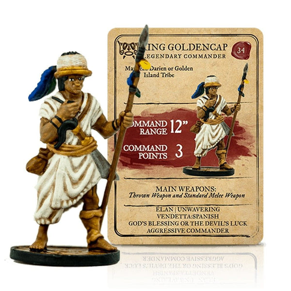 King Golden Cap Legendary Commander - Resin