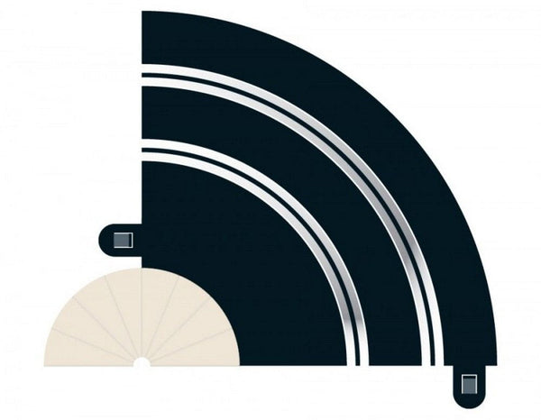 Radius 1 Hairpin Curve 90° x2