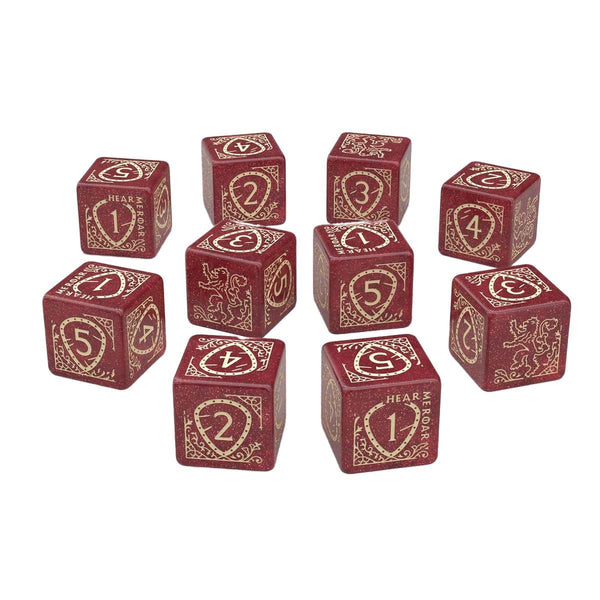 Game of Thrones: Lannister 10x D6 Dice Set