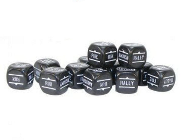 Bolt Action Orders Dice - Black